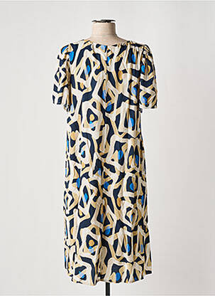 Rochie midi bej SIGNE NATURE femeie