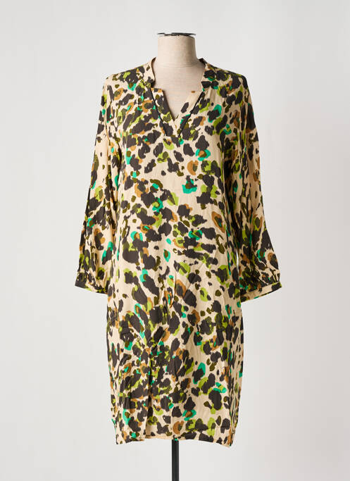 Rochie midi bej SIGNE NATURE femeie