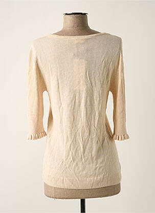 Pulover croială cambrată mâneci 3/4 bej AWARE BY VERO MODA femeie