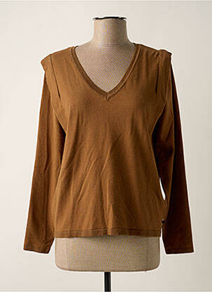 Pulover maro LE TEMPS DES CERISES femeie