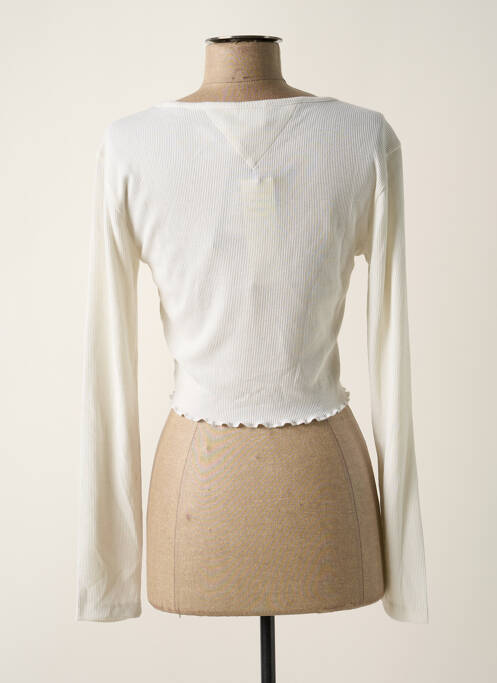 Top alb TOMMY HILFIGER femeie