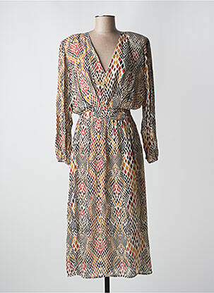 Rochie lungă bej MÊME ROAD femeie