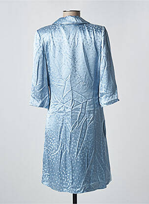 Rochie scurtă mâneci 3/4 mâneci 3/4 albastru MD'M femeie