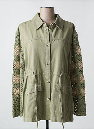 Jachete casual buzunare verde CREAM femeie