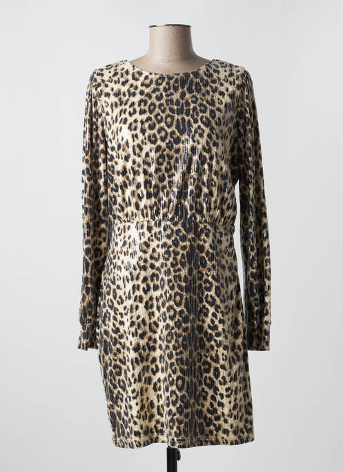 Rochie scurtă bej ICHI femeie