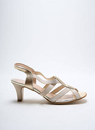 Sandale/Pantofi decupați auriu ARTIKA SOFT femeie