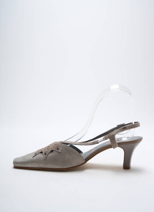 Sandale/Pantofi decupați gri ARTIKA SOFT femeie