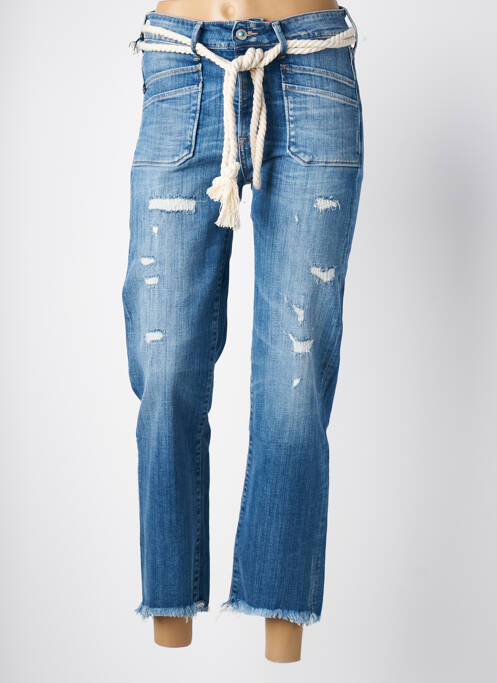 Blugi cu croială dreaptă albastru LE TEMPS DES CERISES femeie