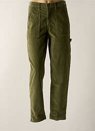 Pantalon drept elasticitate talie înaltă verde PAKO LITTO femme