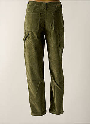 Pantalon drept elasticitate talie înaltă verde PAKO LITTO femeie