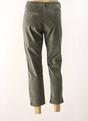 Pantalon drept elasticitate talie înaltă verde PAKO LITTO femeie