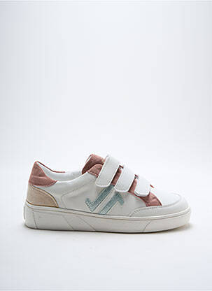 Adidași material neted toc plat până la 3 cm alb CL11 femeie