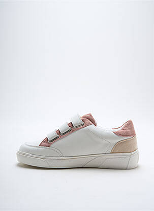 Adidași material neted toc plat până la 3 cm alb CL11 femeie