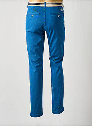 Pantalon chino țesătură poplin mărime normală albastru deschis DELAHAYE bărbat