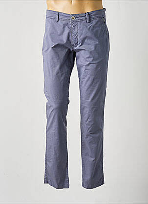 Pantalon chino țesătură poplin mărime normală violet DELAHAYE bărbat