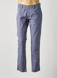 Pantalon chino țesătură poplin mărime normală violet DELAHAYE homme