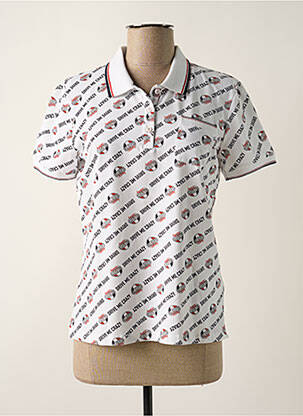 Polo alb DELAHAYE femeie