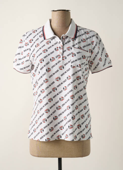 Polo alb DELAHAYE femeie