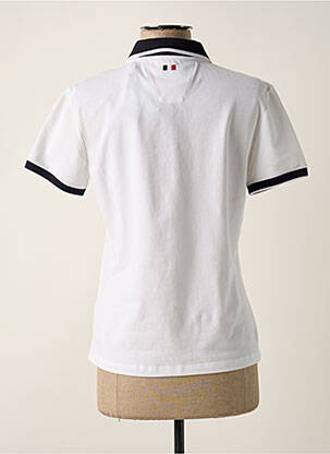Polo broderie mâneci scurte alb DELAHAYE femeie