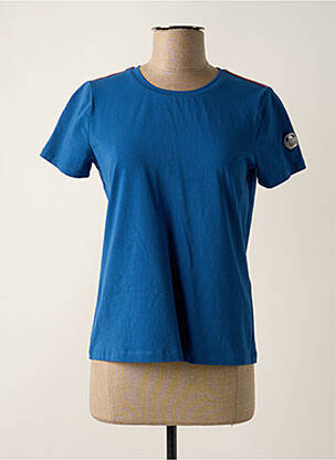 Tricou imprimeu fantezie mâneci scurte albastru DELAHAYE femeie