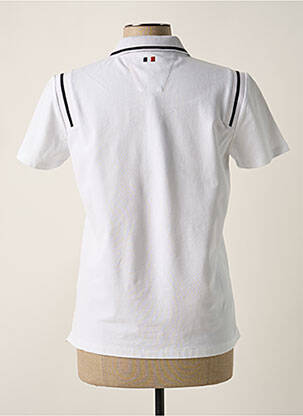Polo broderie mâneci scurte alb DELAHAYE femeie
