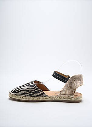 Espadrile țesătură satinată toc plat până la 3 cm negru WHITE STUFF femeie