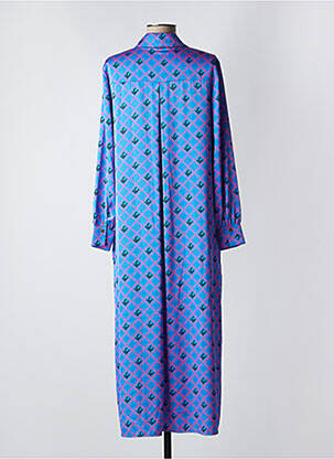 Rochie lungă mâneci lungi mâneci lungi albastru LOLA CASADEMUNT femeie