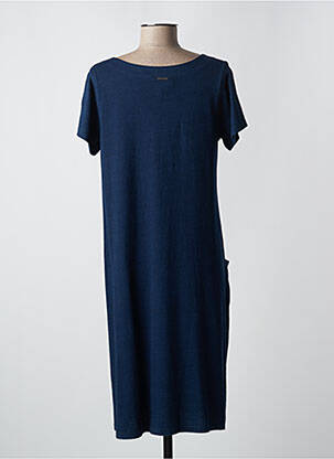 Rochie midi mâneci scurte mâneci scurte albastru L'ATELIER D'ANNA femeie