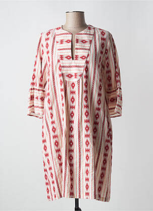Rochie midi mâneci 3/4 mâneci 3/4 roșu VALERIE KHALFON femeie