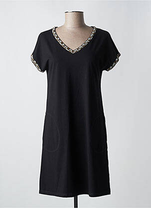 Rochie midi mâneci scurte mâneci scurte negru ANANKE femeie