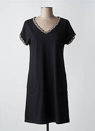 Rochie midi mâneci scurte mâneci scurte negru ANANKE femme