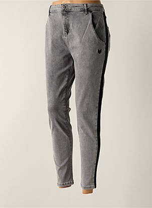 Blugi cu croială slim gri HBT femeie