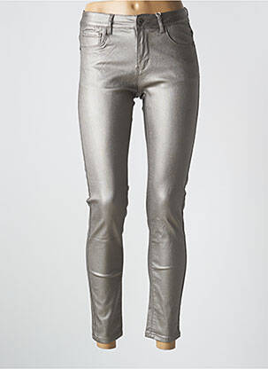 Pantalon 7/8 elasticitate mărime normală argintiu ONADO femeie