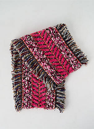 Eșarfă tricot gros roz JOSÉLISE femeie
