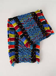 Eșarfă tricot gros albastru JOSÉLISE femeie