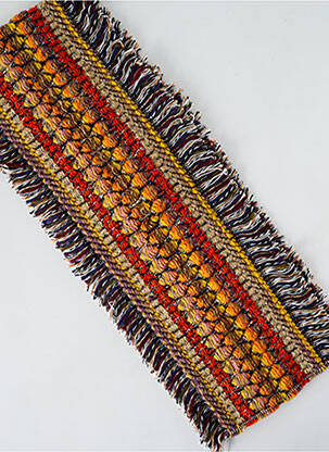 Eșarfă tricot gros portocalie JOSÉLISE femeie
