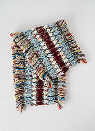 Eșarfă tricot gros albastru JOSÉLISE femeie