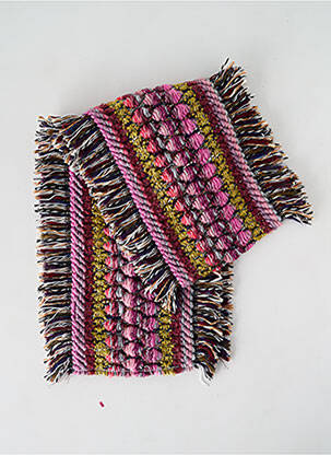 Eșarfă tricot gros roz JOSÉLISE femme