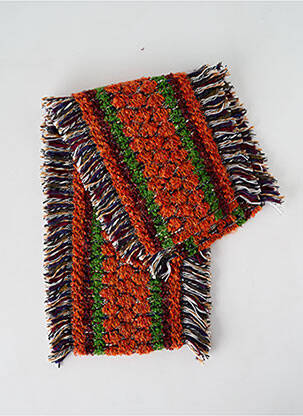 Eșarfă tricot gros portocalie JOSÉLISE femeie