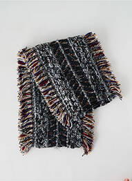 Eșarfă tricot gros gri JOSÉLISE femeie