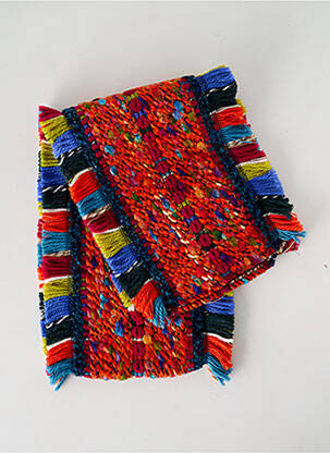 Eșarfă tricot gros portocalie JOSÉLISE femeie