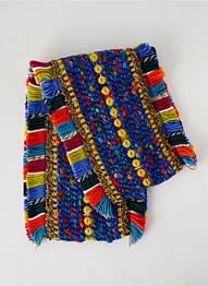 Eșarfă tricot gros albastru JOSÉLISE femeie