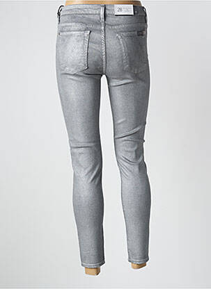 Blugi skinny efect uzat decolorat mărime normală gri 7 FOR ALL MANKIND femeie