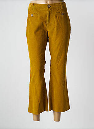 Pantalon 7/8 talie cu cleme mărime normală galben INES DE LA FRESSANGE femeie