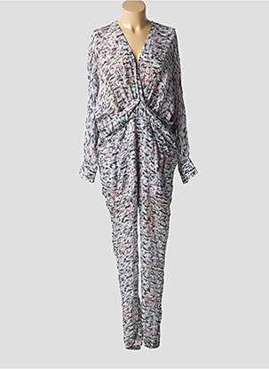 Salopetă-pantalon țesătură crep mâneci lungi gri IRO femeie