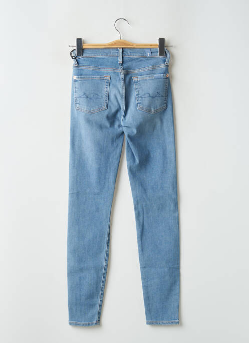 Blugi cu croială slim albastru FOR ALL MANKIND femeie