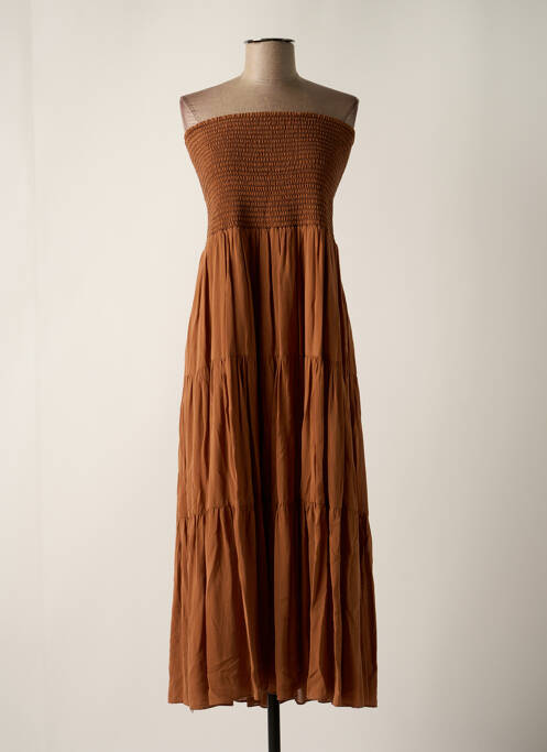 Rochie midi maro PINKO femeie