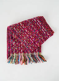 Eșarfă țesătură jacquard roșu JOSÉLISE femeie