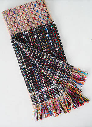 Eșarfă țesătură jacquard negru JOSÉLISE femeie