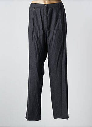 Pantalon drept talie cu cleme talie înaltă gri RICHY femeie